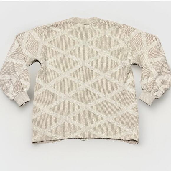VTG St. John Santana Knit Cardigan Sweater M Cream Gold Buttons Old Money USA - Picture 2 of 9